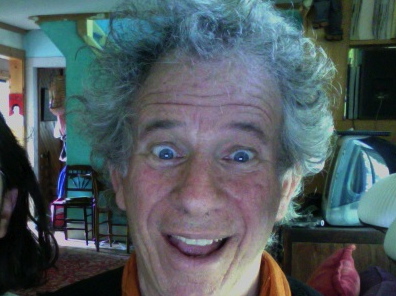 Peter Gould captured with "Einstein"-Hair and big silly expression on his face